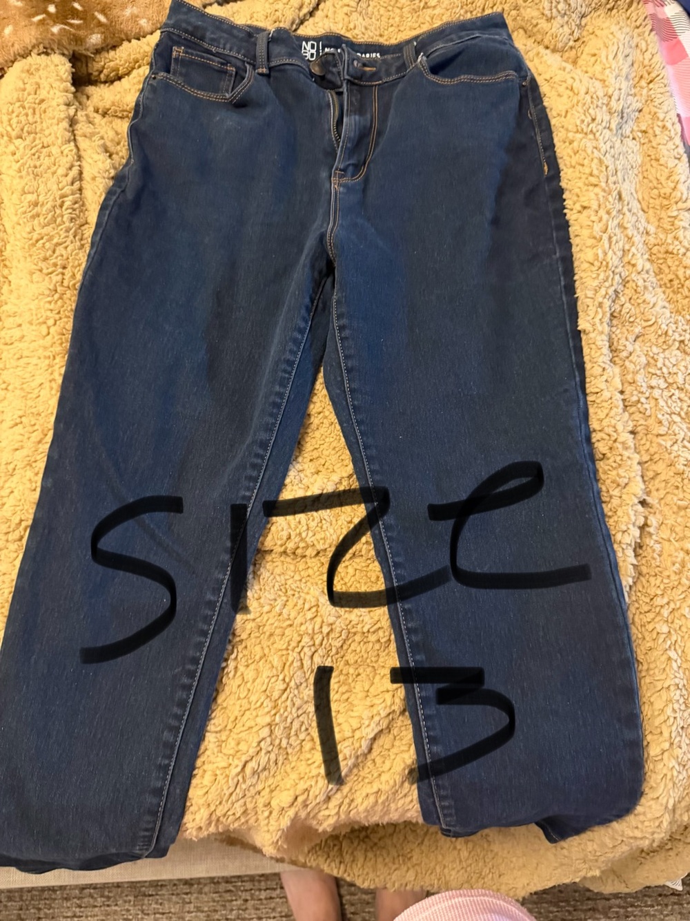No Boundaries Dark Blue Straight Leg Jeans